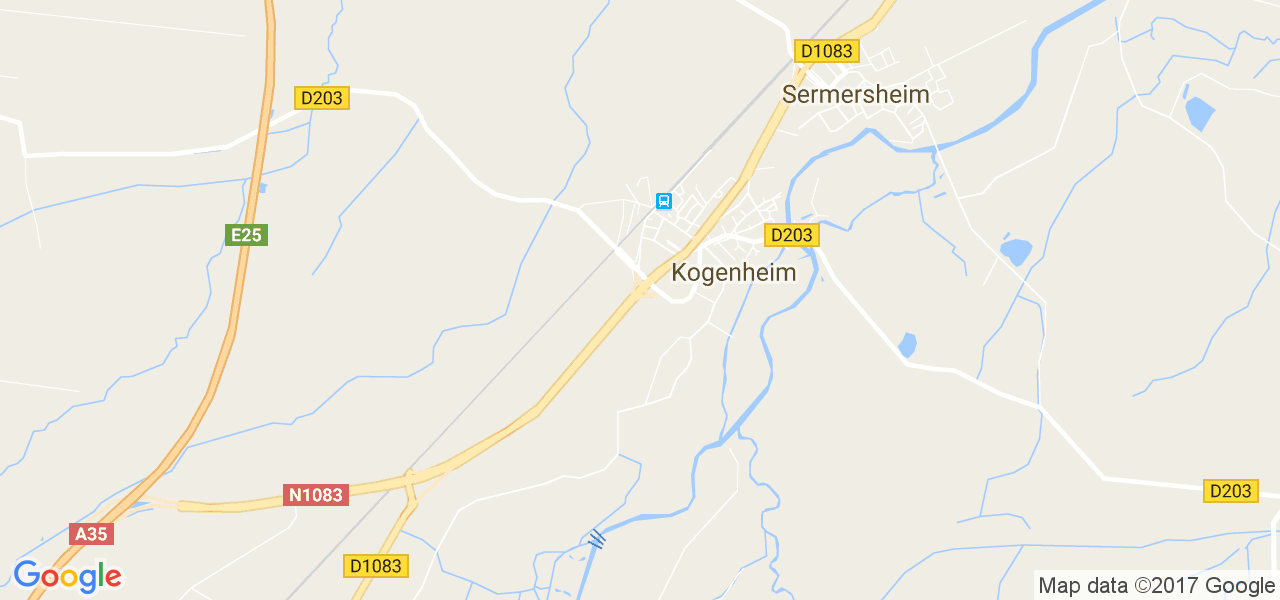 map de la ville de Kogenheim