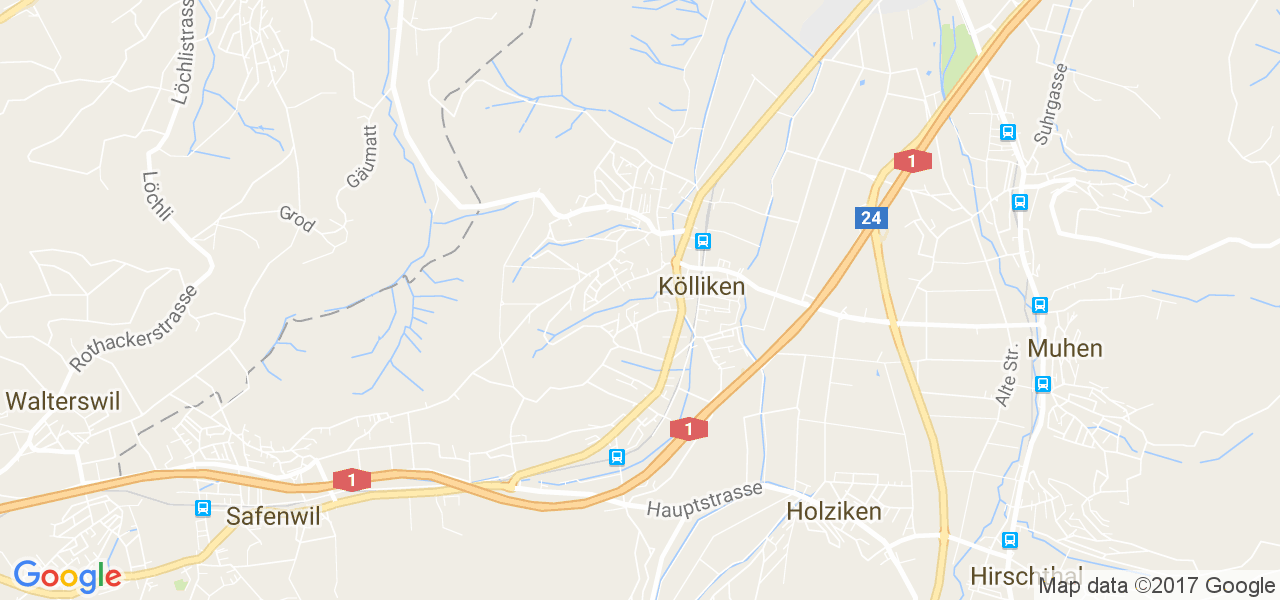 map de la ville de Kölliken