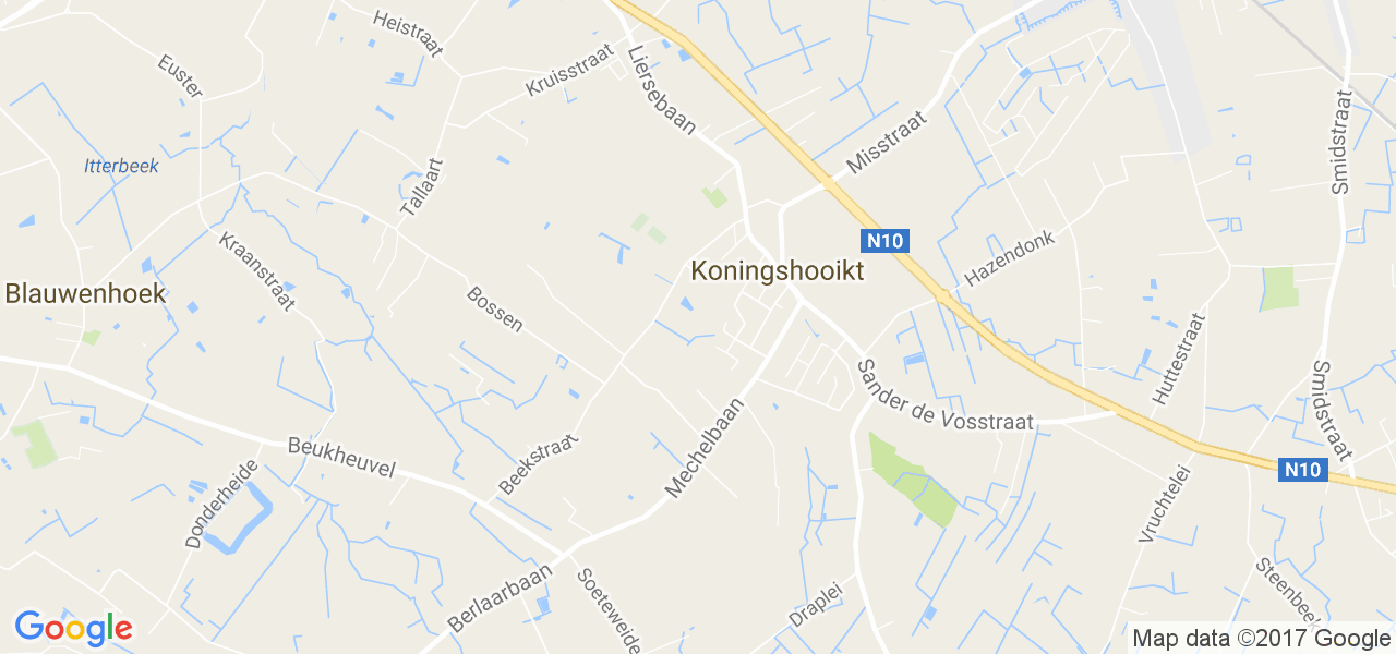 map de la ville de Koningshooikt