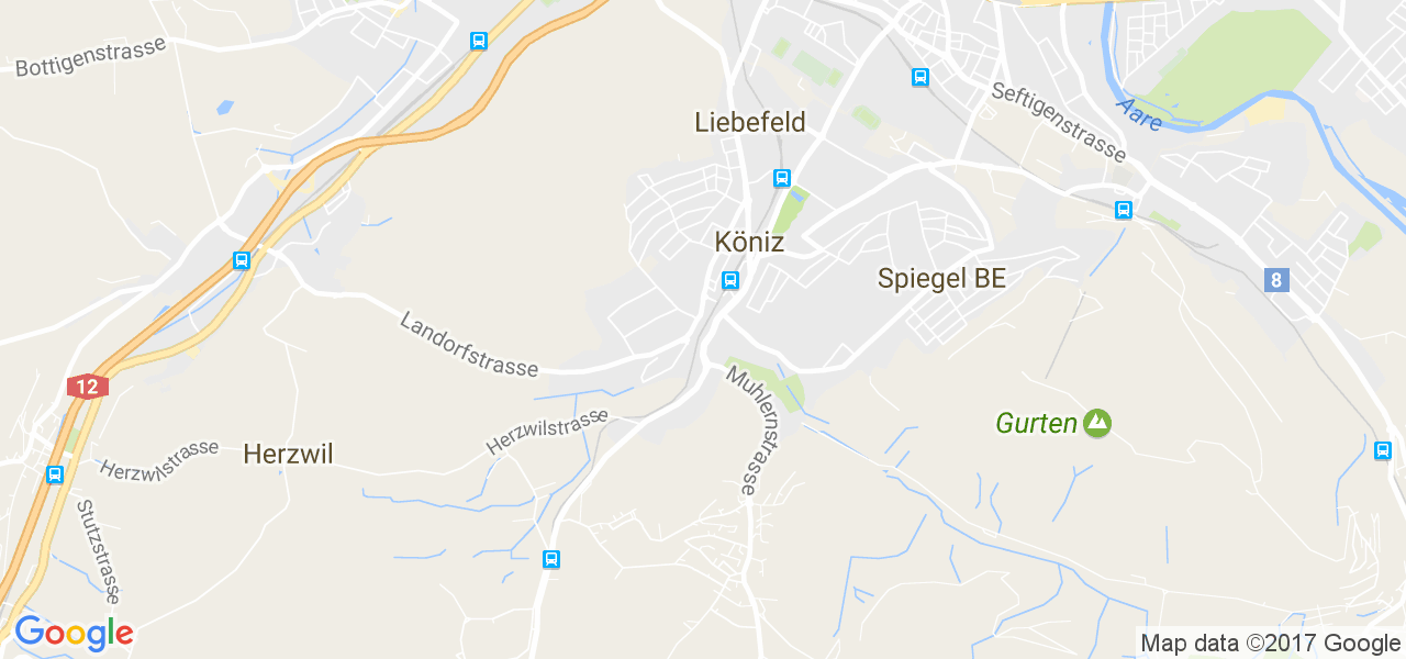 map de la ville de Köniz