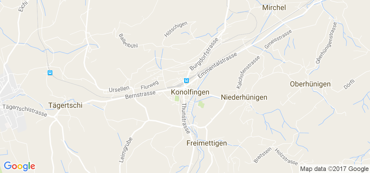 map de la ville de Konolfingen