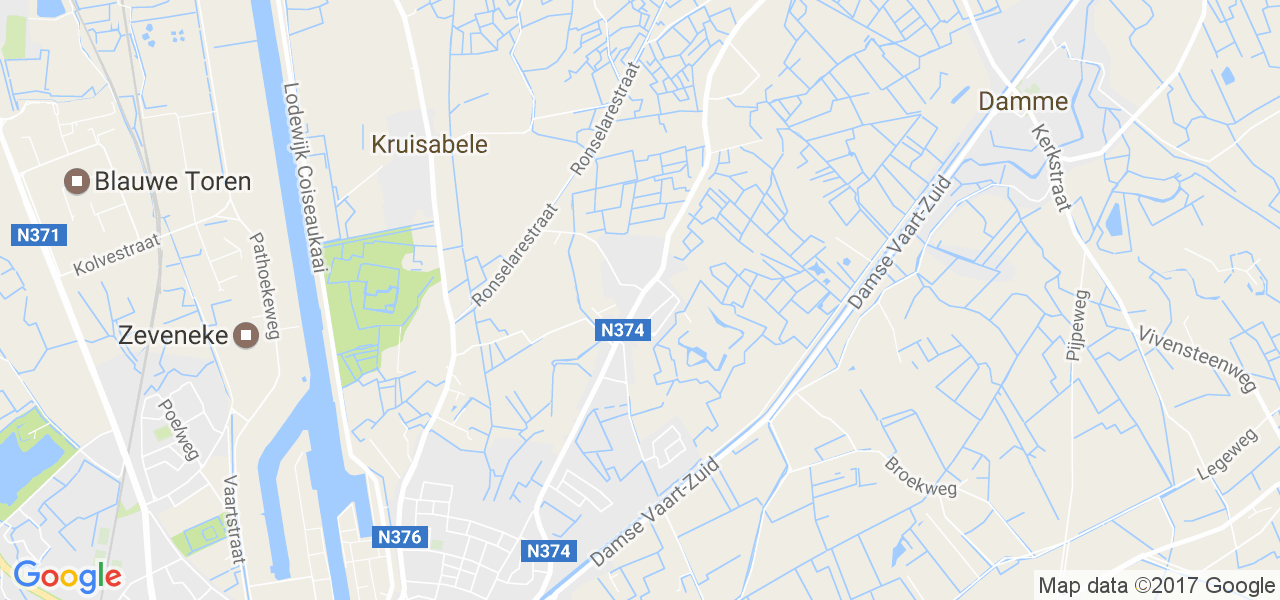 map de la ville de Koolkerke