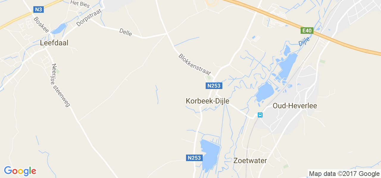 map de la ville de Korbeek-Dijle