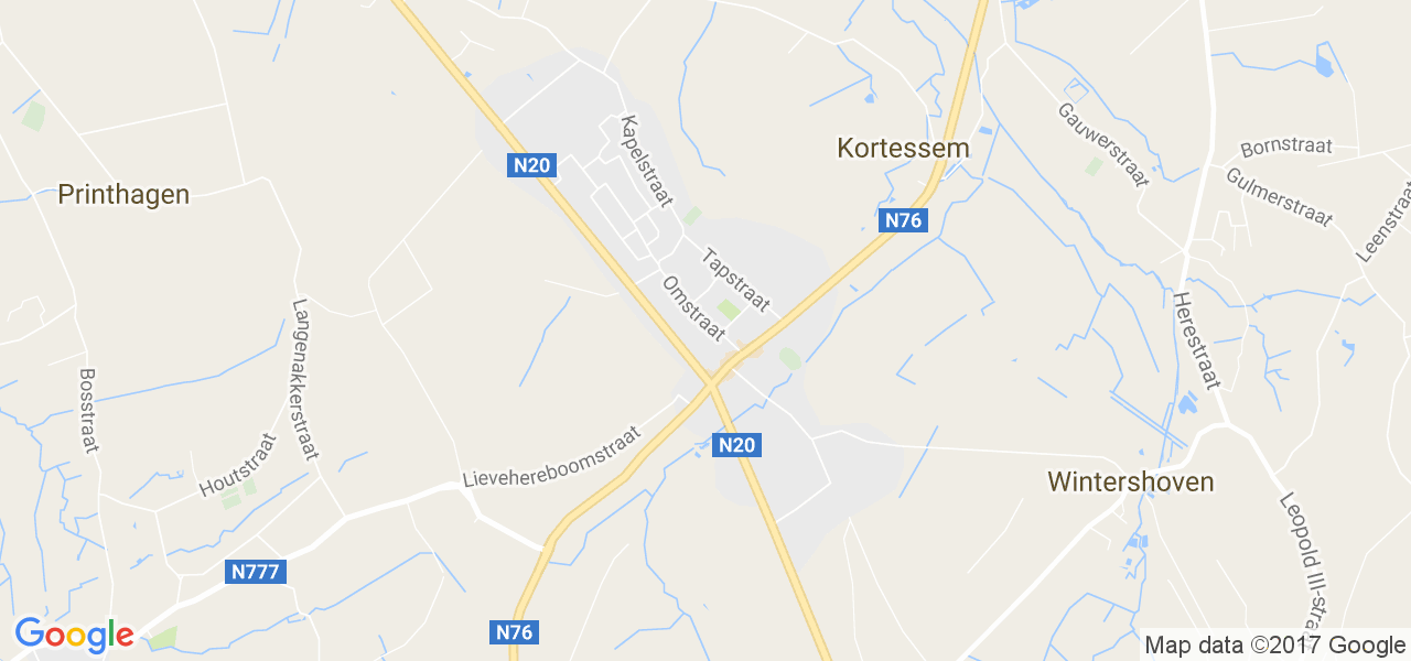 map de la ville de Kortessem