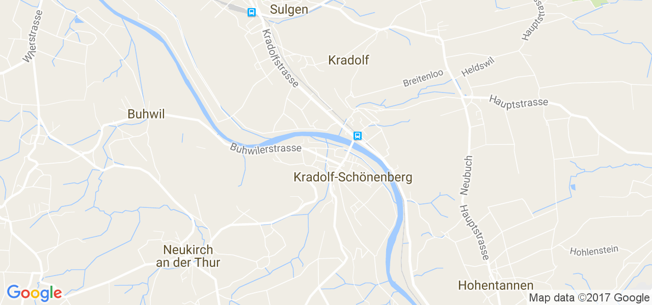 map de la ville de Kradolf-Schönenberg