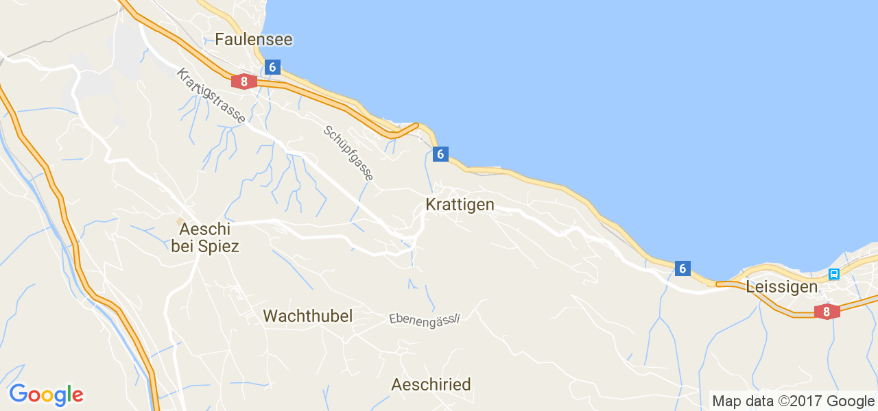 map de la ville de Krattigen