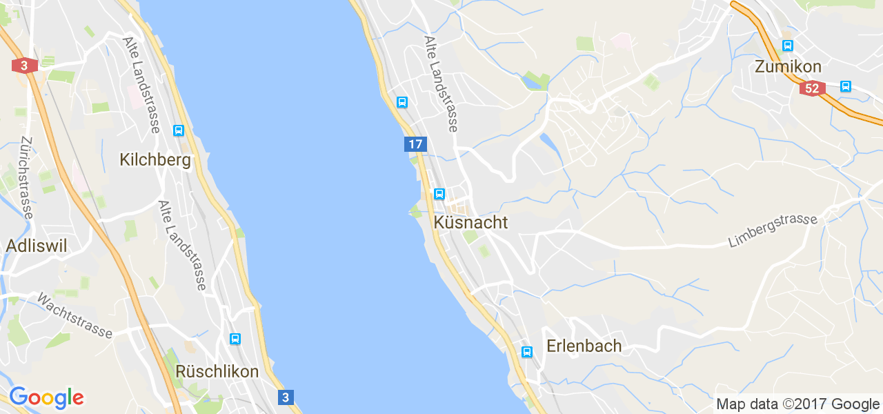 map de la ville de Küsnacht