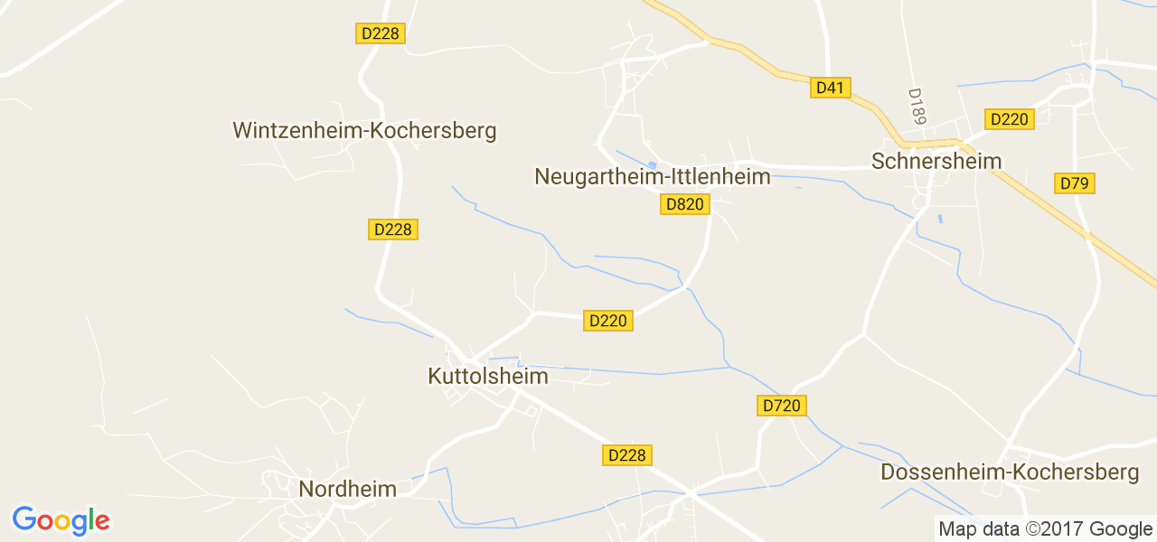 map de la ville de Kuttolsheim