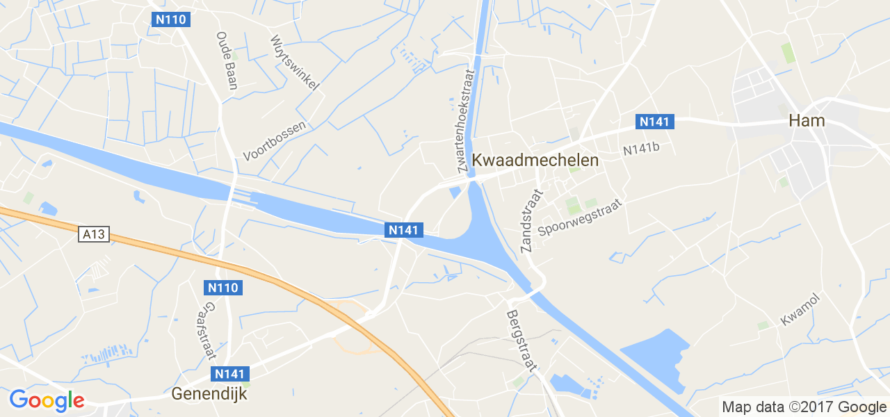 map de la ville de Kwaadmechelen