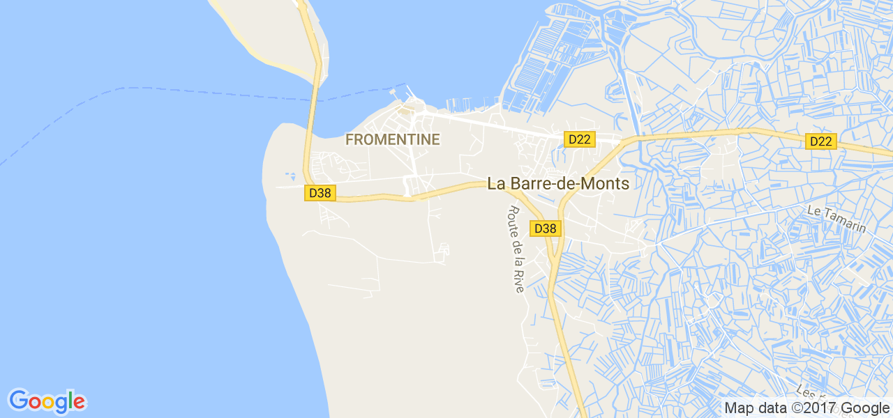 map de la ville de La Barre-de-Monts