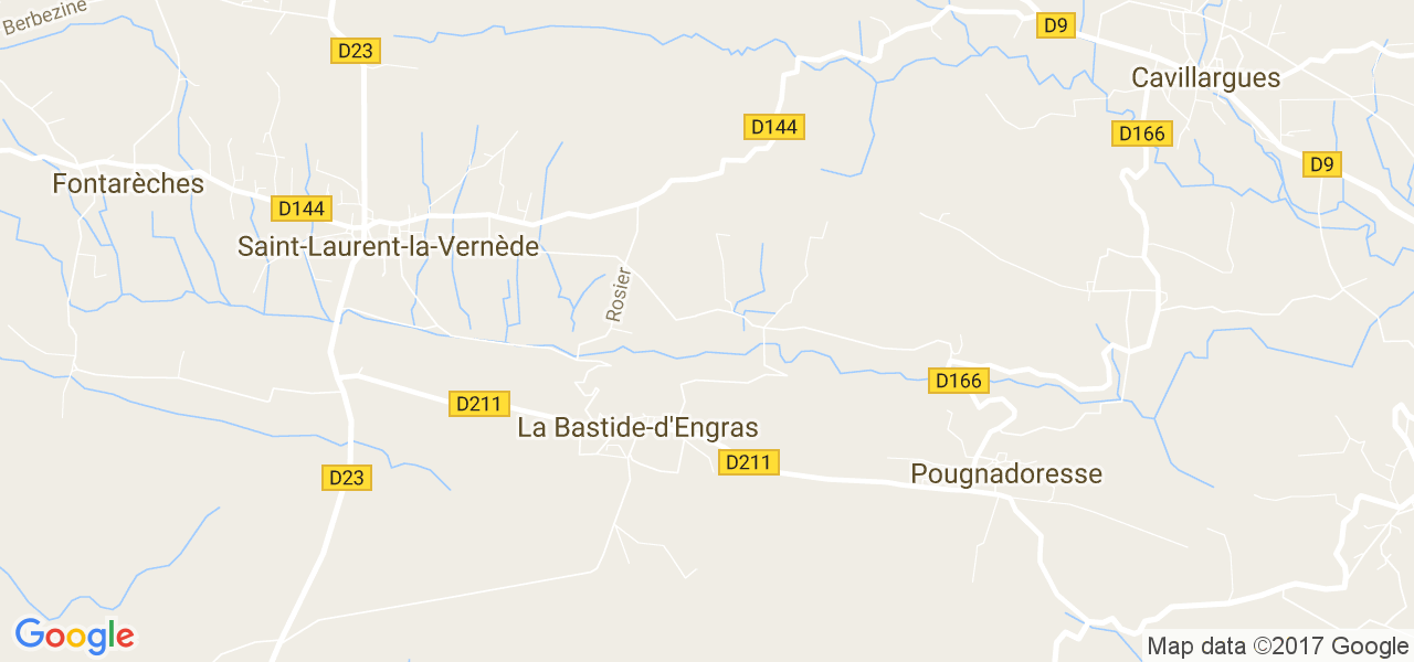 map de la ville de La Bastide-d'Engras