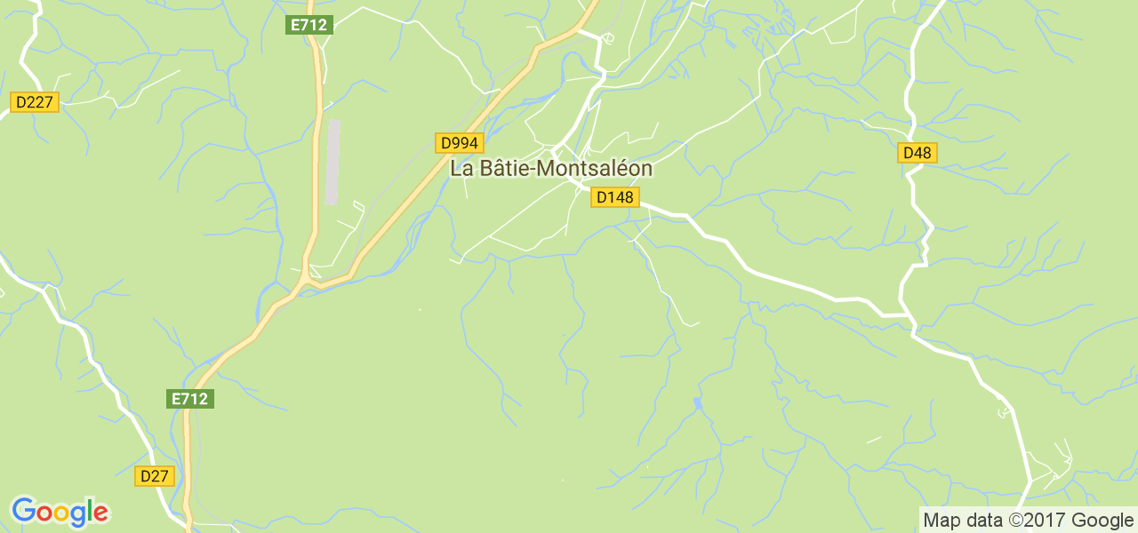 map de la ville de La Bâtie-Montsaléon