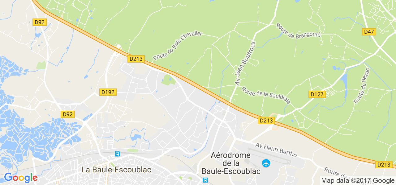 map de la ville de La Baule-Escoublac