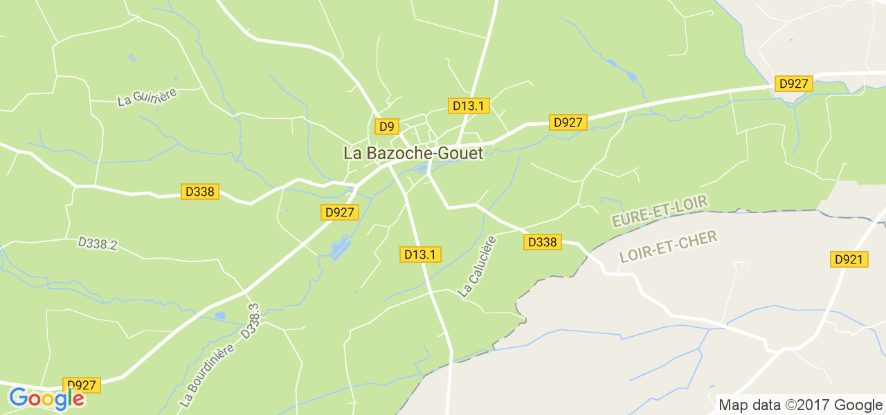 map de la ville de La Bazoche-Gouet