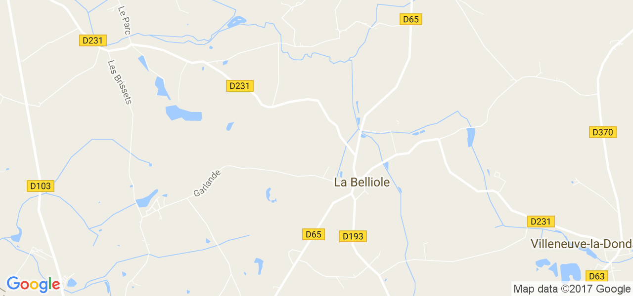 map de la ville de La Belliole