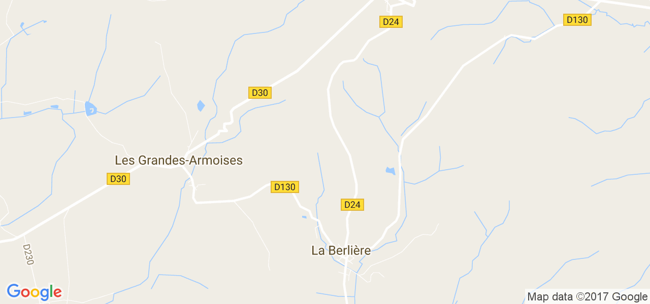 map de la ville de La Berlière