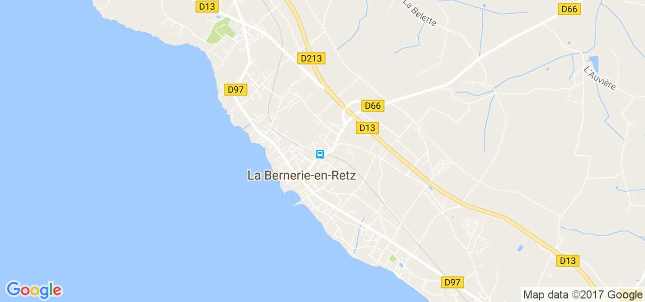 map de la ville de La Bernerie-en-Retz