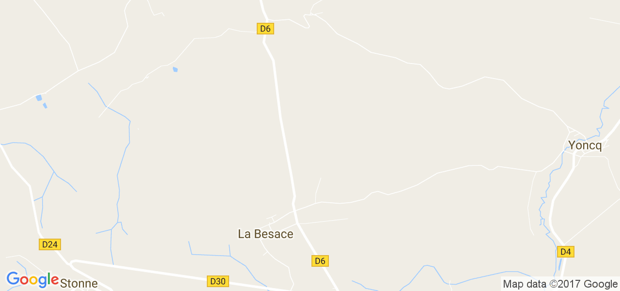 map de la ville de La Besace