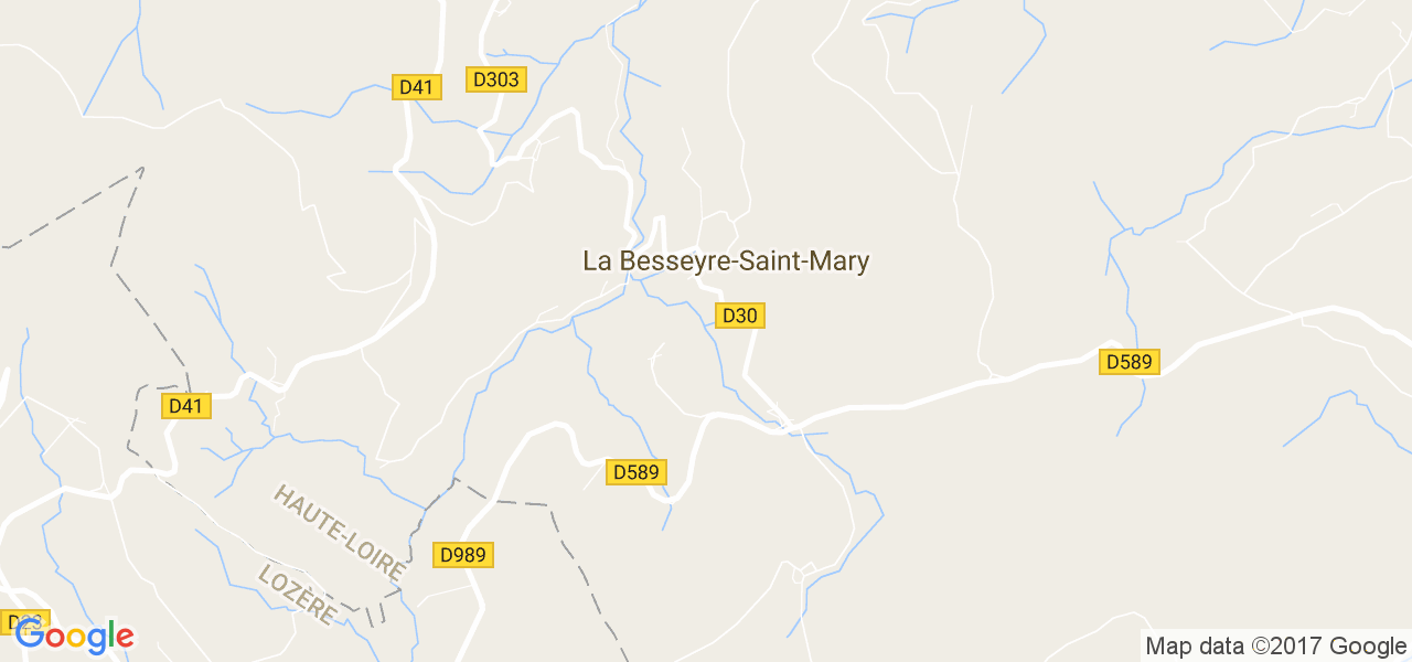 map de la ville de La Besseyre-Saint-Mary