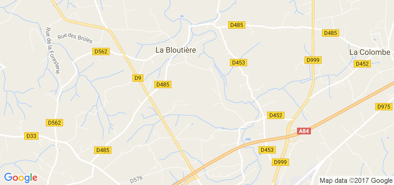 map de la ville de La Bloutière