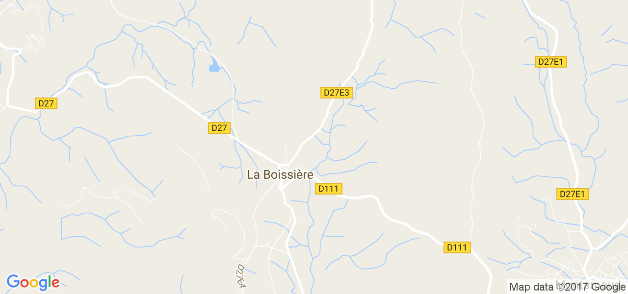 map de la ville de La Boissière