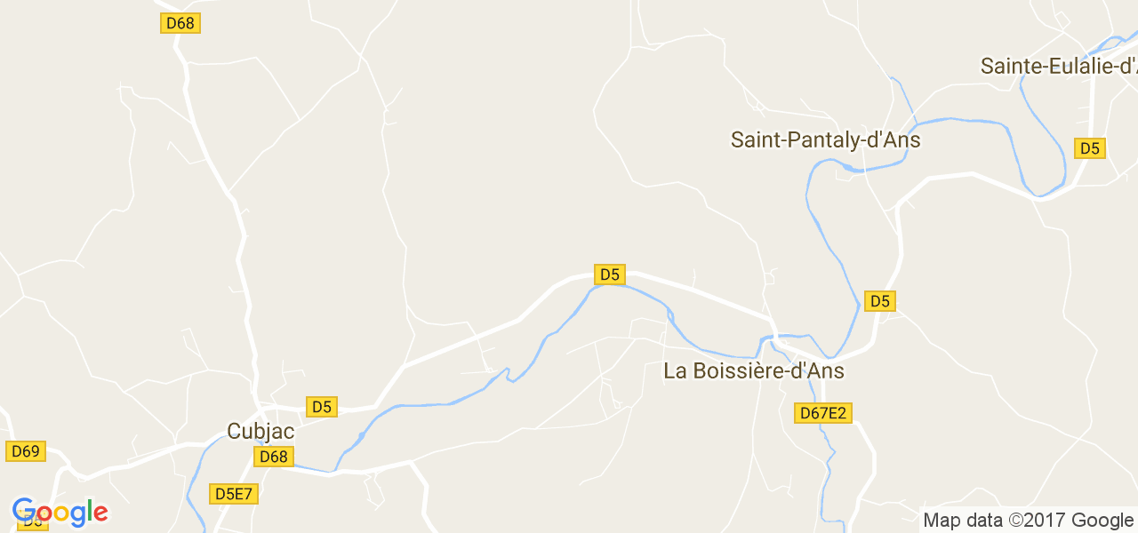 map de la ville de La Boissière-d'Ans