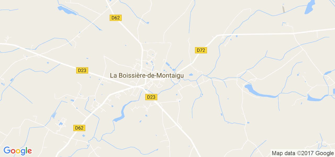 map de la ville de La Boissière-de-Montaigu