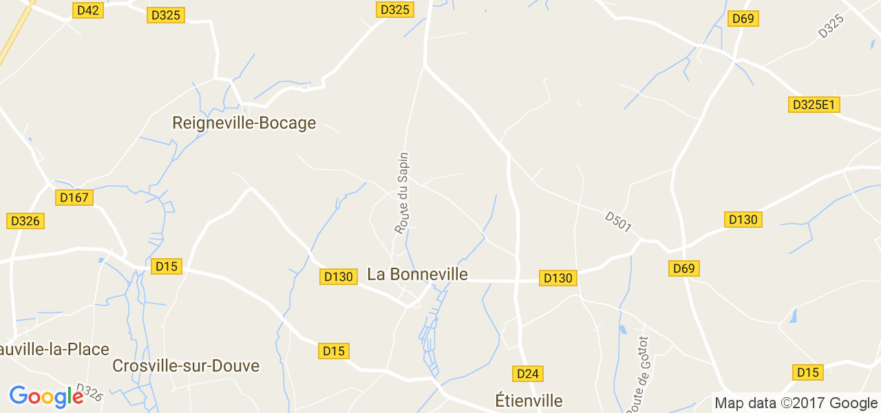 map de la ville de La Bonneville