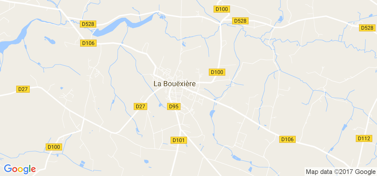 map de la ville de La Bouëxière