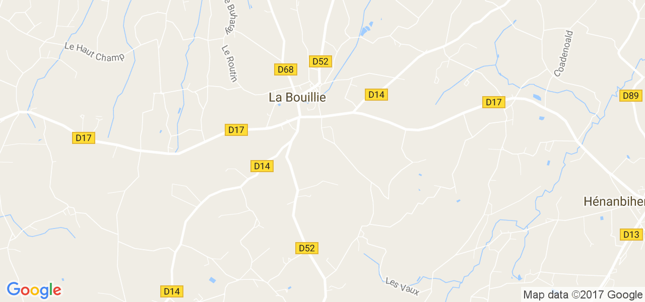 map de la ville de La Bouillie