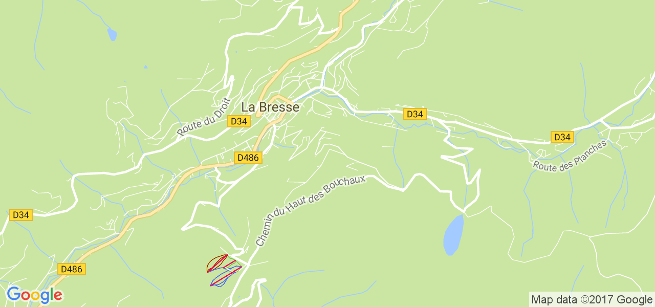 map de la ville de La Bresse