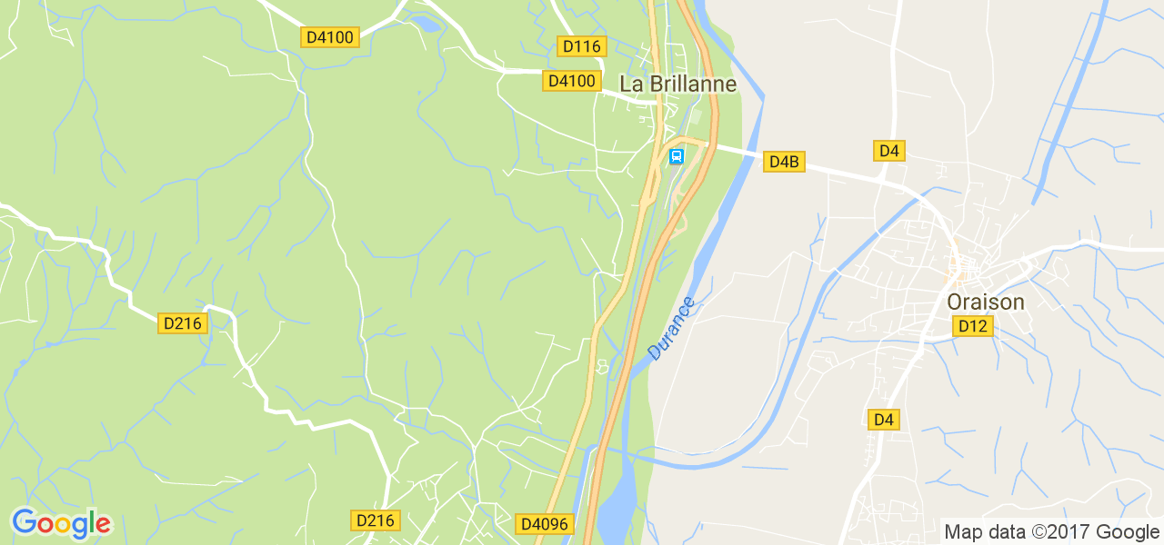 map de la ville de La Brillanne