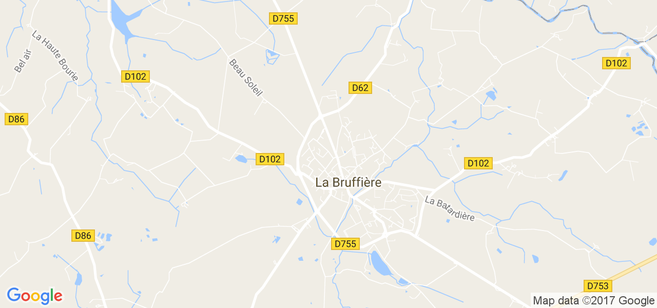 map de la ville de La Bruffière