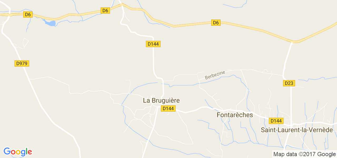 map de la ville de La Bruguière