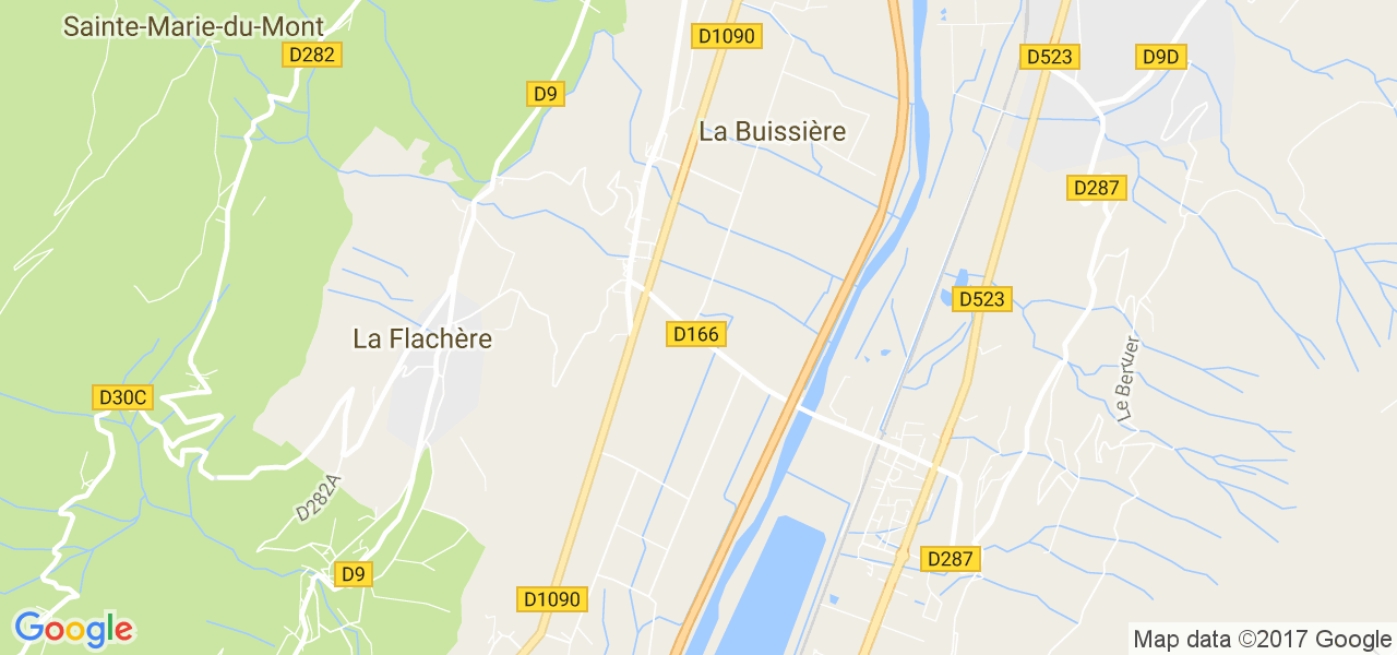 map de la ville de La Buissière