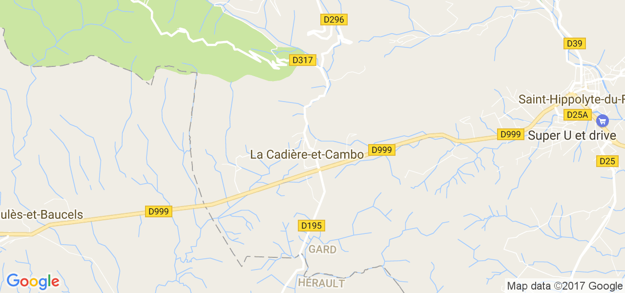 map de la ville de La Cadière-et-Cambo