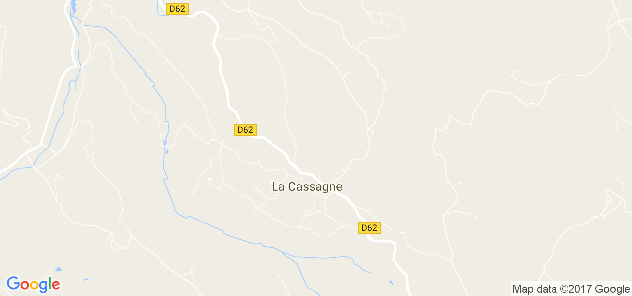 map de la ville de La Cassagne