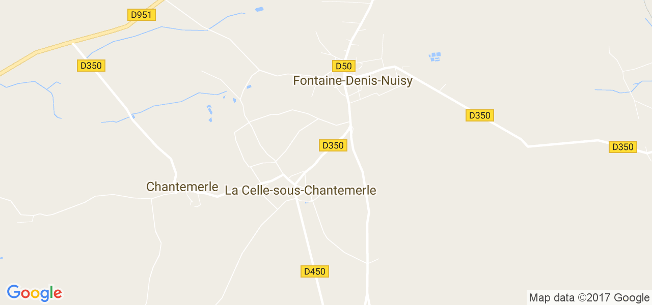 map de la ville de La Celle-sous-Chantemerle