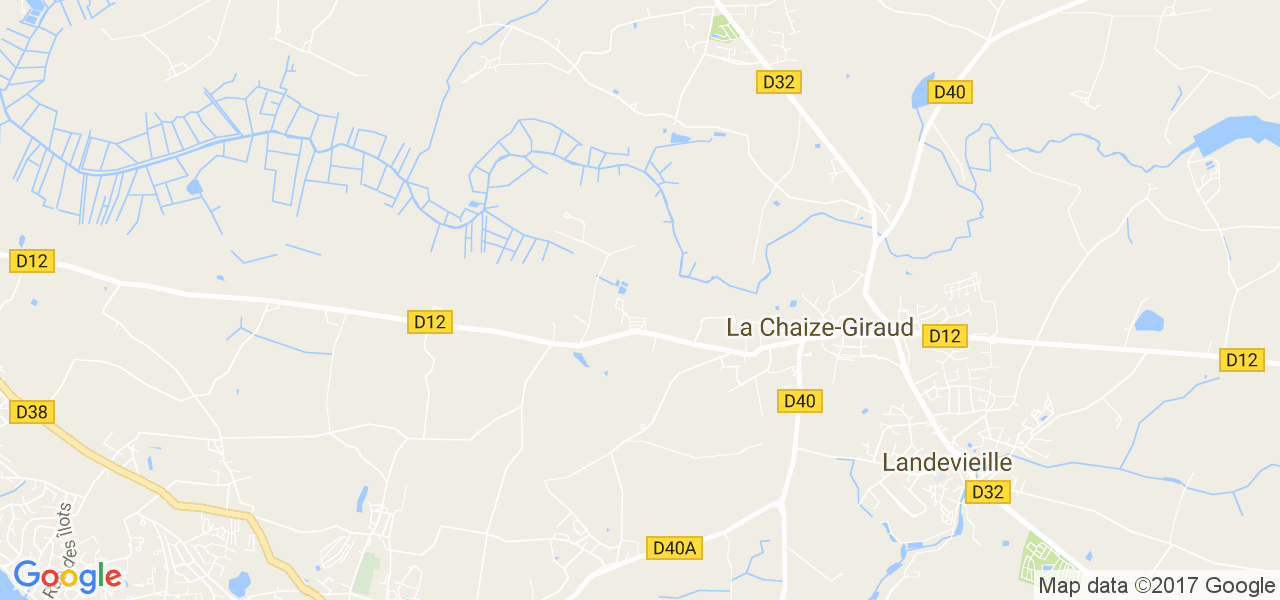 map de la ville de La Chaize-Giraud