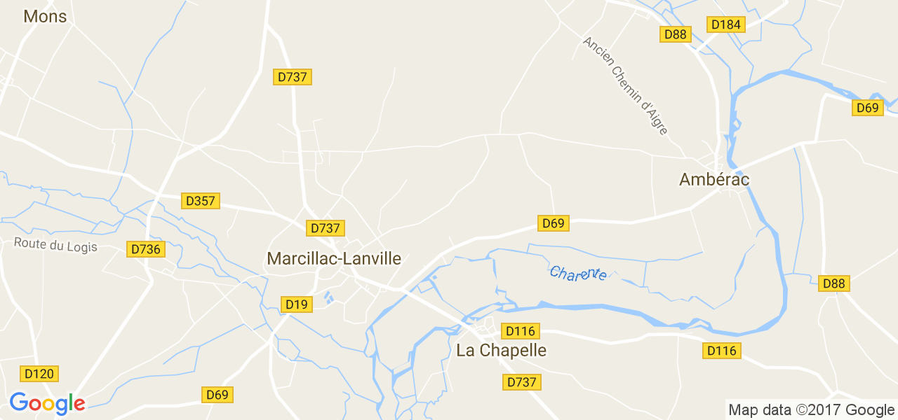 map de la ville de La Chapelle