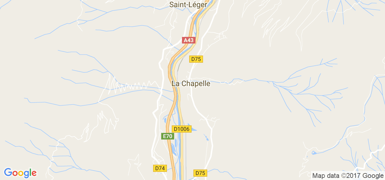 map de la ville de La Chapelle