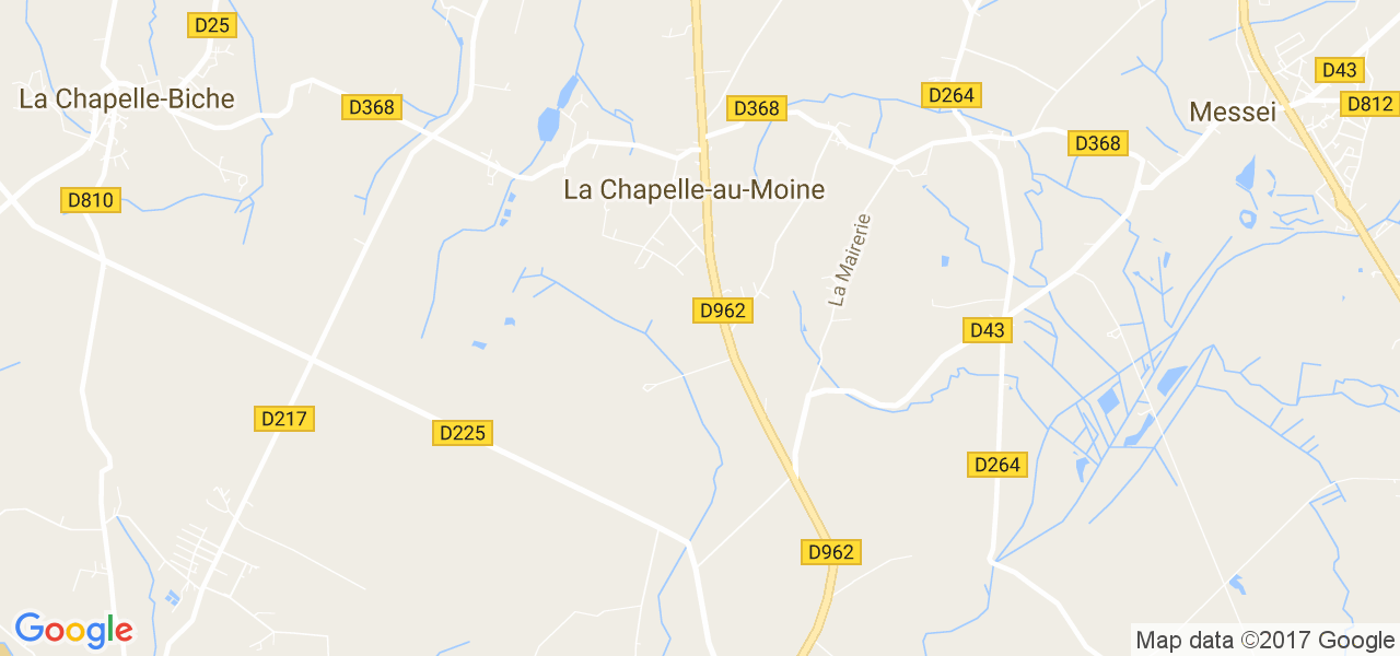 map de la ville de La Chapelle-au-Moine