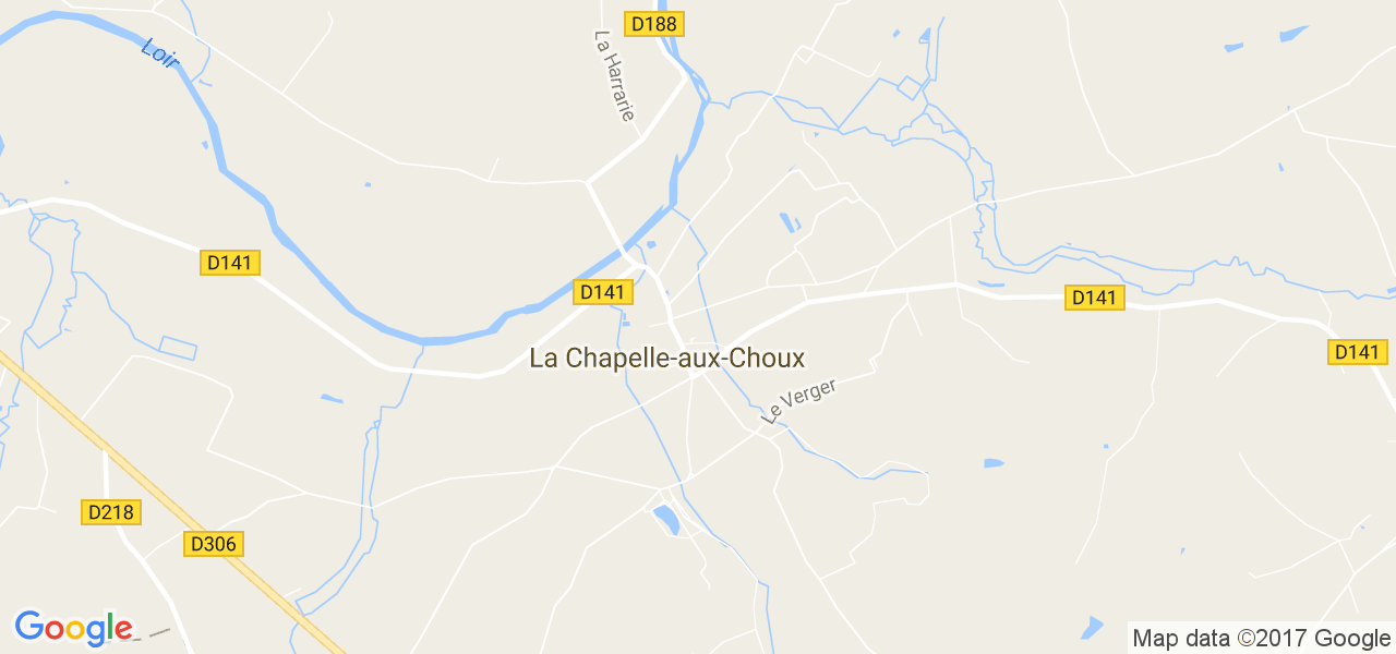 map de la ville de La Chapelle-aux-Choux