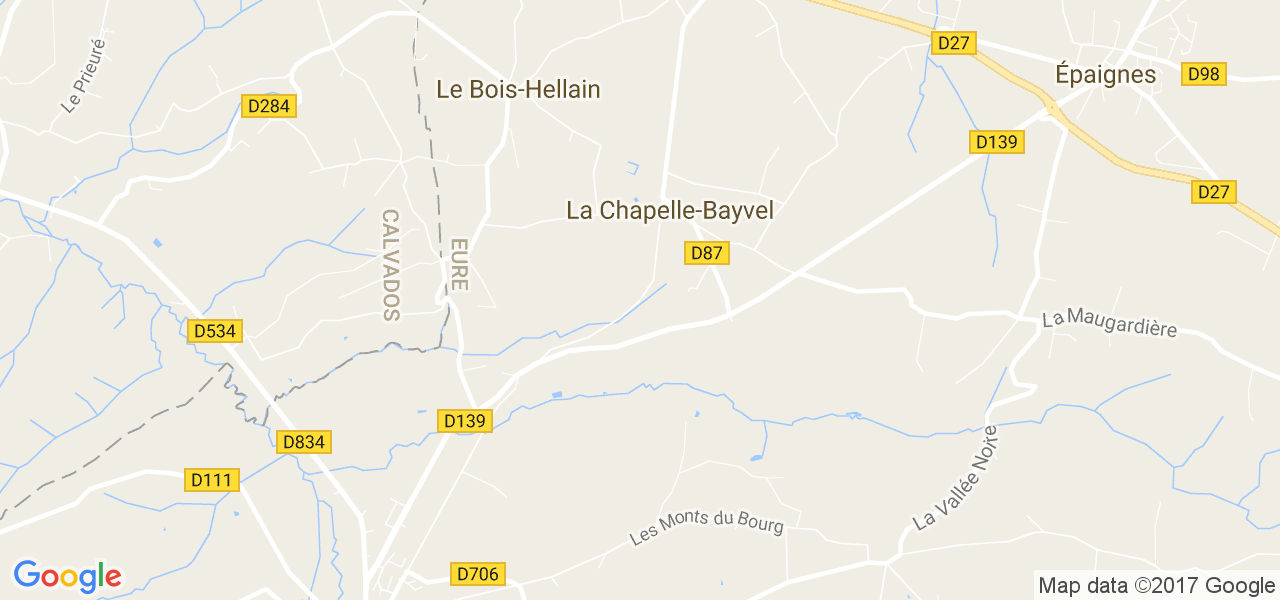 map de la ville de La Chapelle-Bayvel