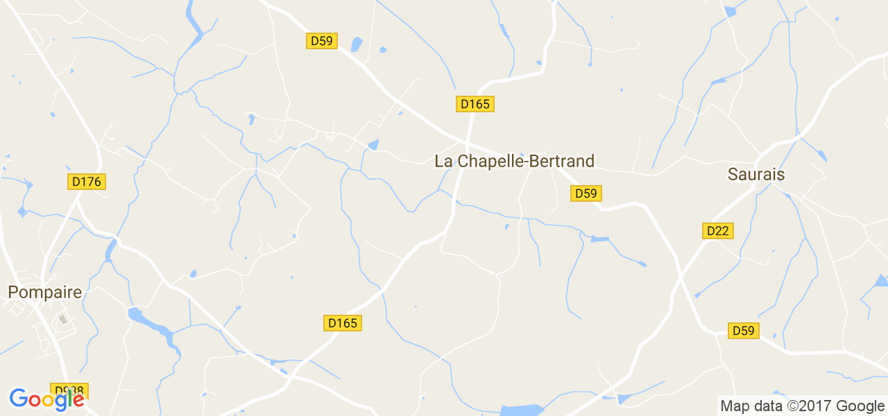 map de la ville de La Chapelle-Bertrand