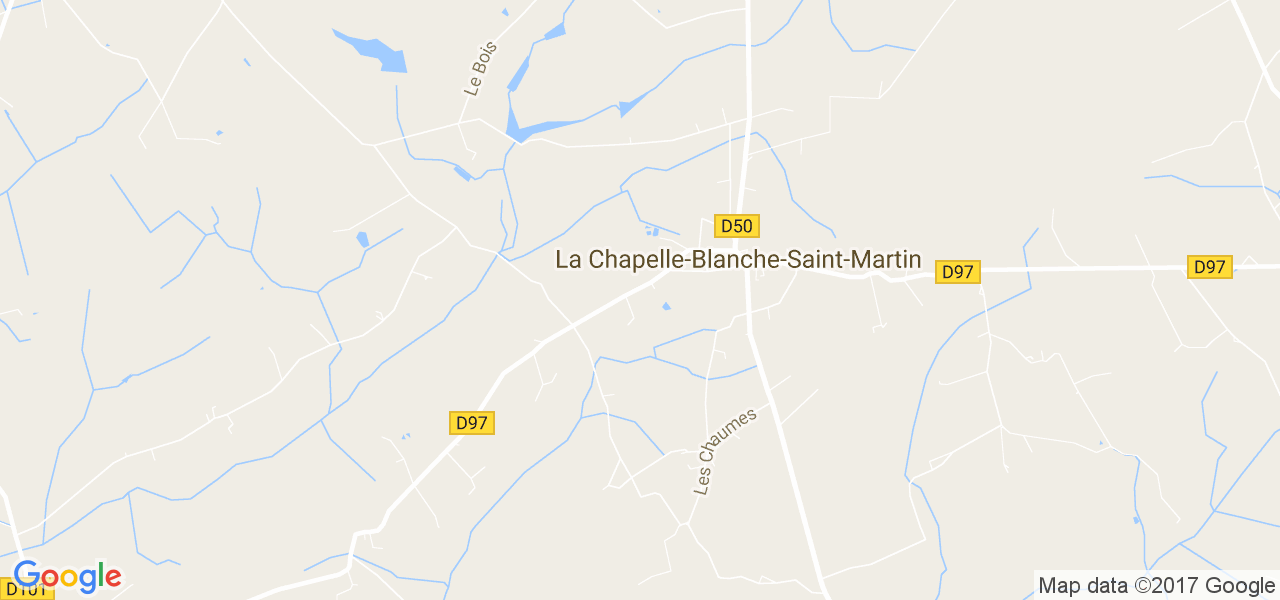 map de la ville de La Chapelle-Blanche-Saint-Martin