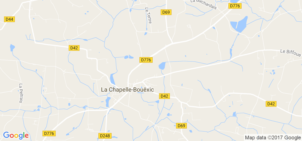 map de la ville de La Chapelle-Bouëxic