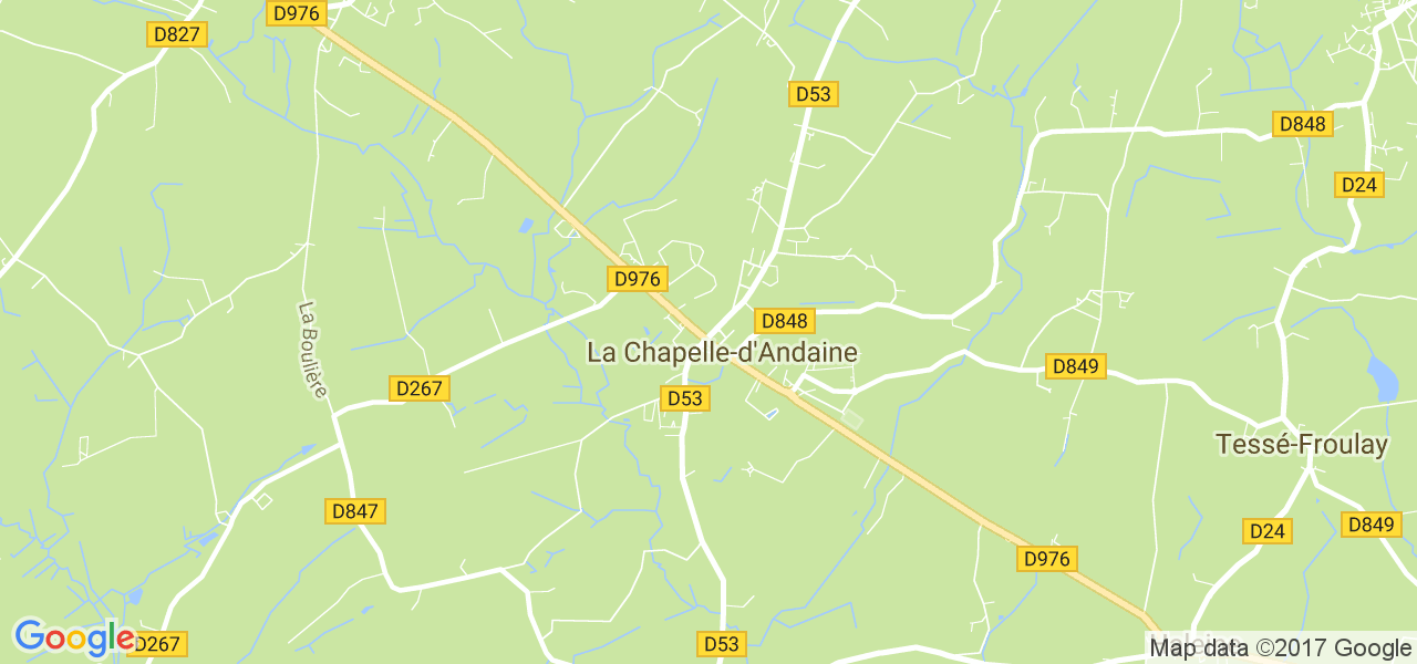 map de la ville de La Chapelle-d'Andaine