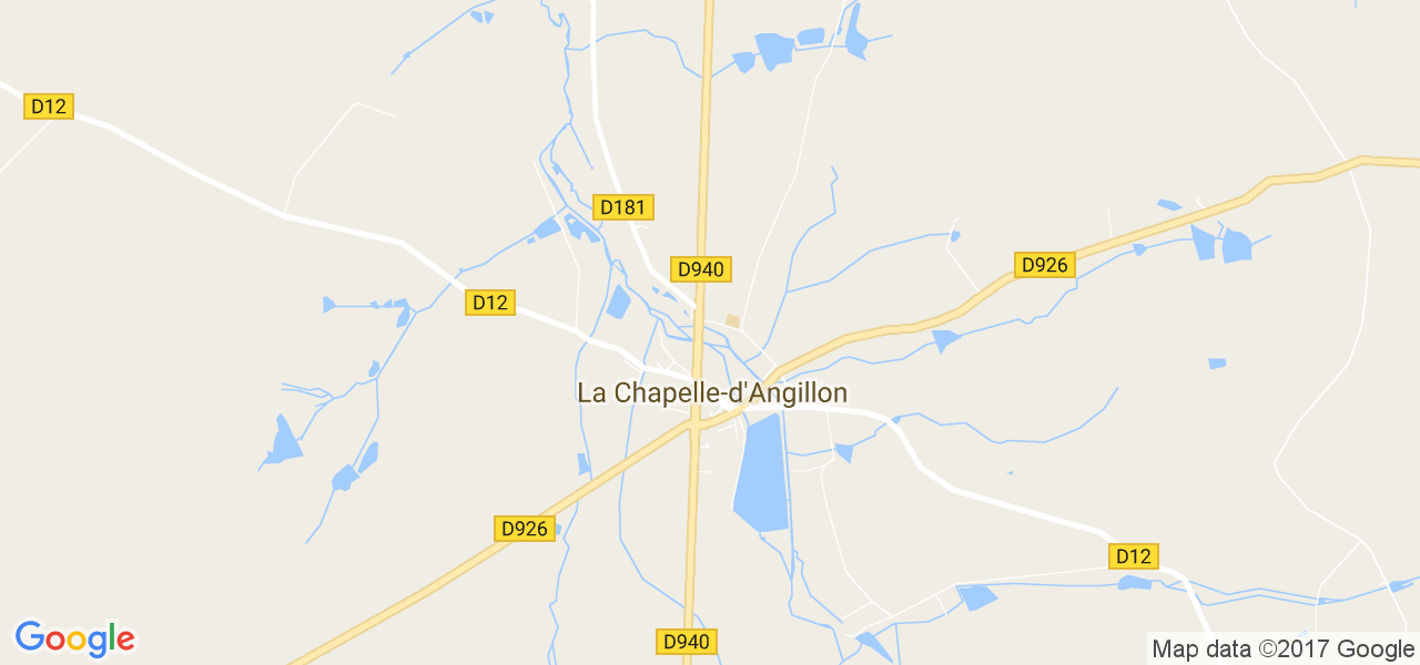 map de la ville de La Chapelle-d'Angillon