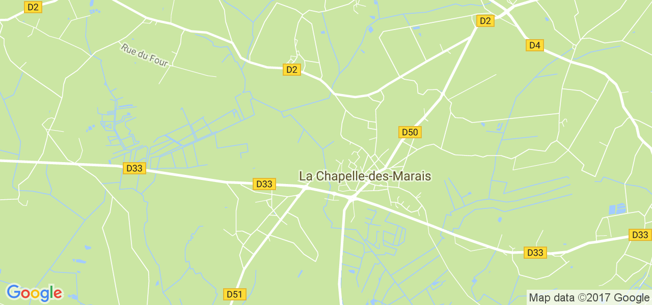 map de la ville de La Chapelle-des-Marais